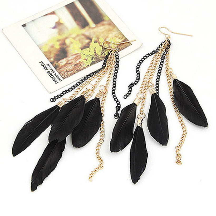 Black Feather | Earrings