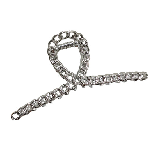 Cubano | Silver Large Hair Clip