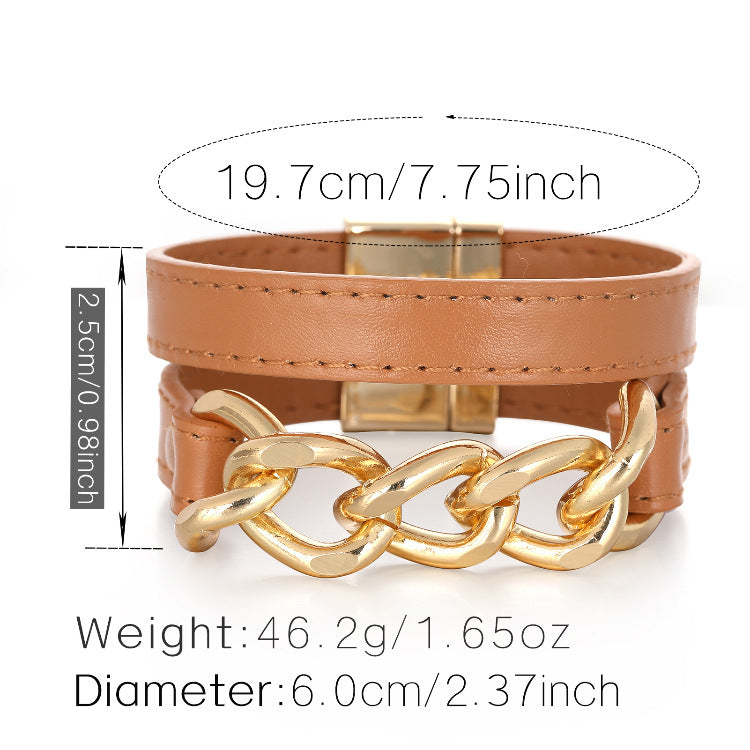 Cuban Link | Caramel Magnetic Bracelet