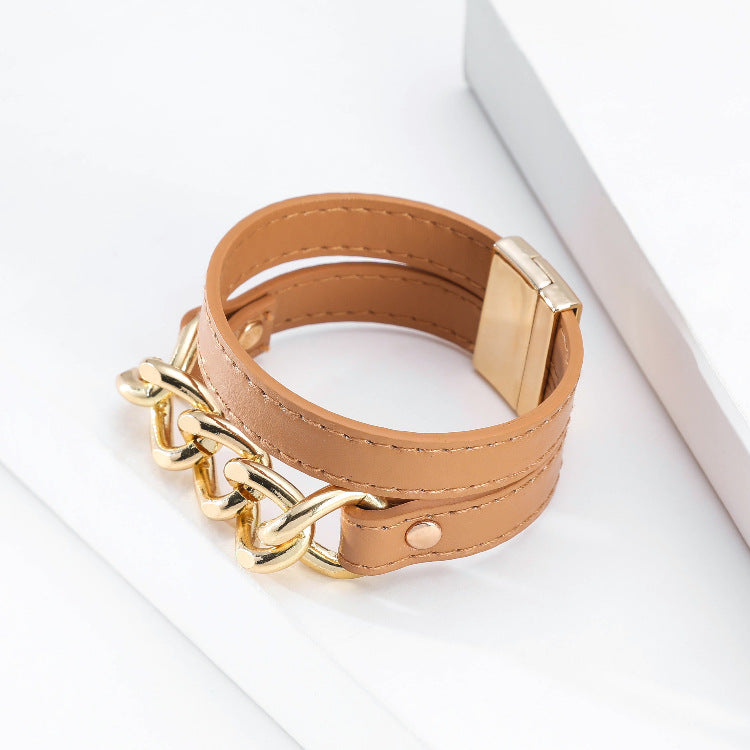Cuban Link | Caramel Magnetic Bracelet