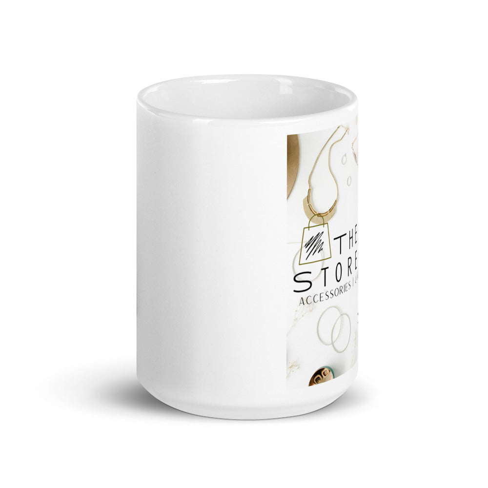 The Gude StoreHouse | Merch |White glossy mug- Left Side Handle