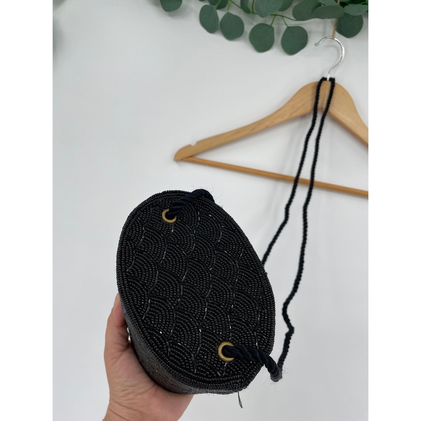 Vintage Inge Christoper Vintage Back Evening Glam Beaded Box Bag