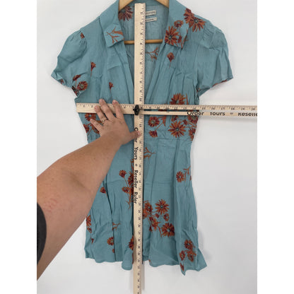Urban Outfitters Mallory Floral Button-Through Mini Dress  XS-TP