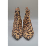 Aquazzura Fierenze Vero Cuoio Womans Leopard Pump Boot Calf Hair SZ 39