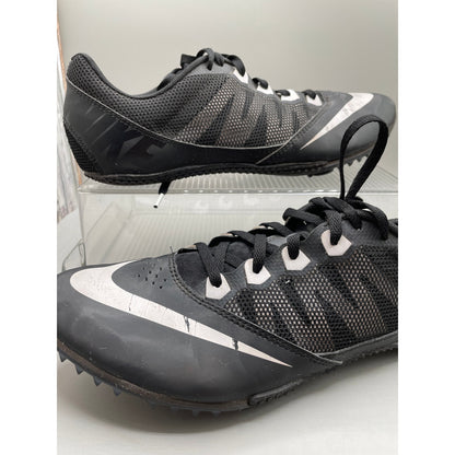 Nike Rival S Black Track Cleats Athletic Lace Up Shoes *No Spikes Men’s 11.5