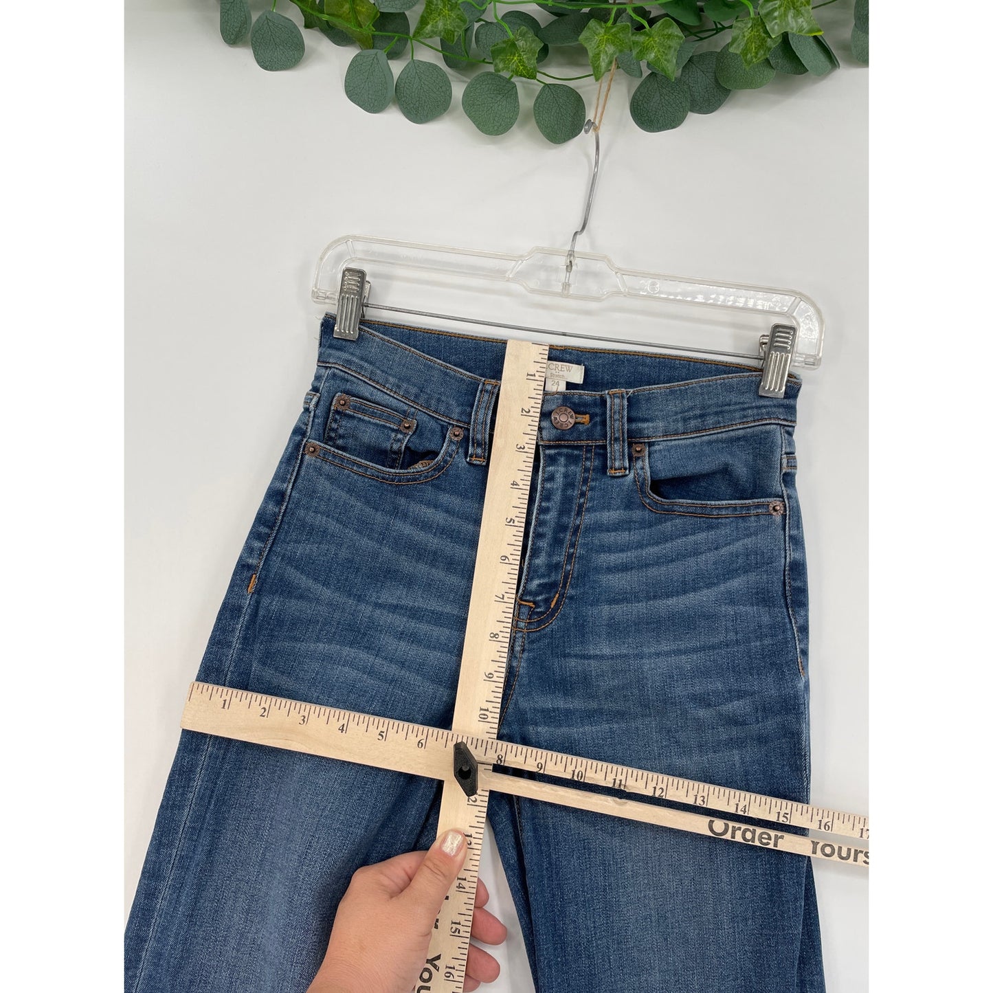 J Crew Womans Denim Flare Jeans Medium Wash Size 24