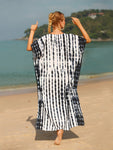 Tie-Dye V-Neck Half Sleeve Cover-Up | Woman's Style Collecion