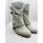 Woman’s Grey 37.5 Belstaff  Leather Boots zipper closure