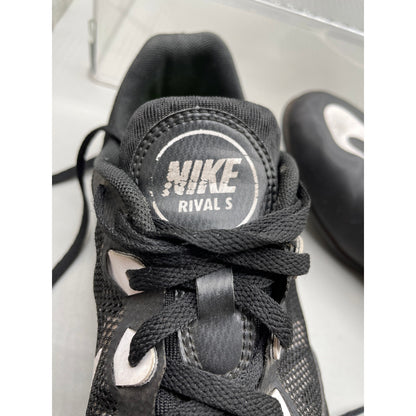Nike Rival S Black Track Cleats Athletic Lace Up Shoes *No Spikes Men’s 11.5