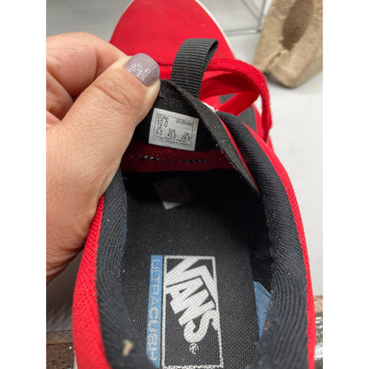 Vans UltraRange Red Mens Lace Up Comfort Sneakers 10