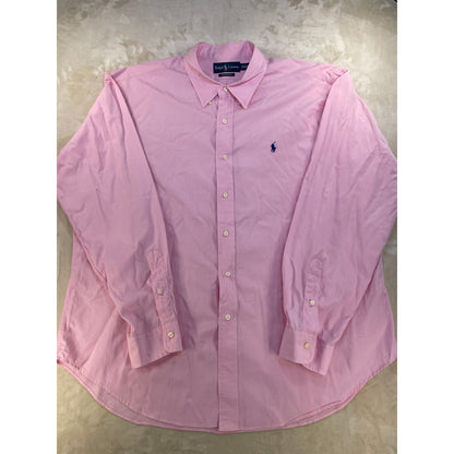 Ralph Lauren Classic Fit Pink Men’s Long Sleeve Button Up Shirt XXL