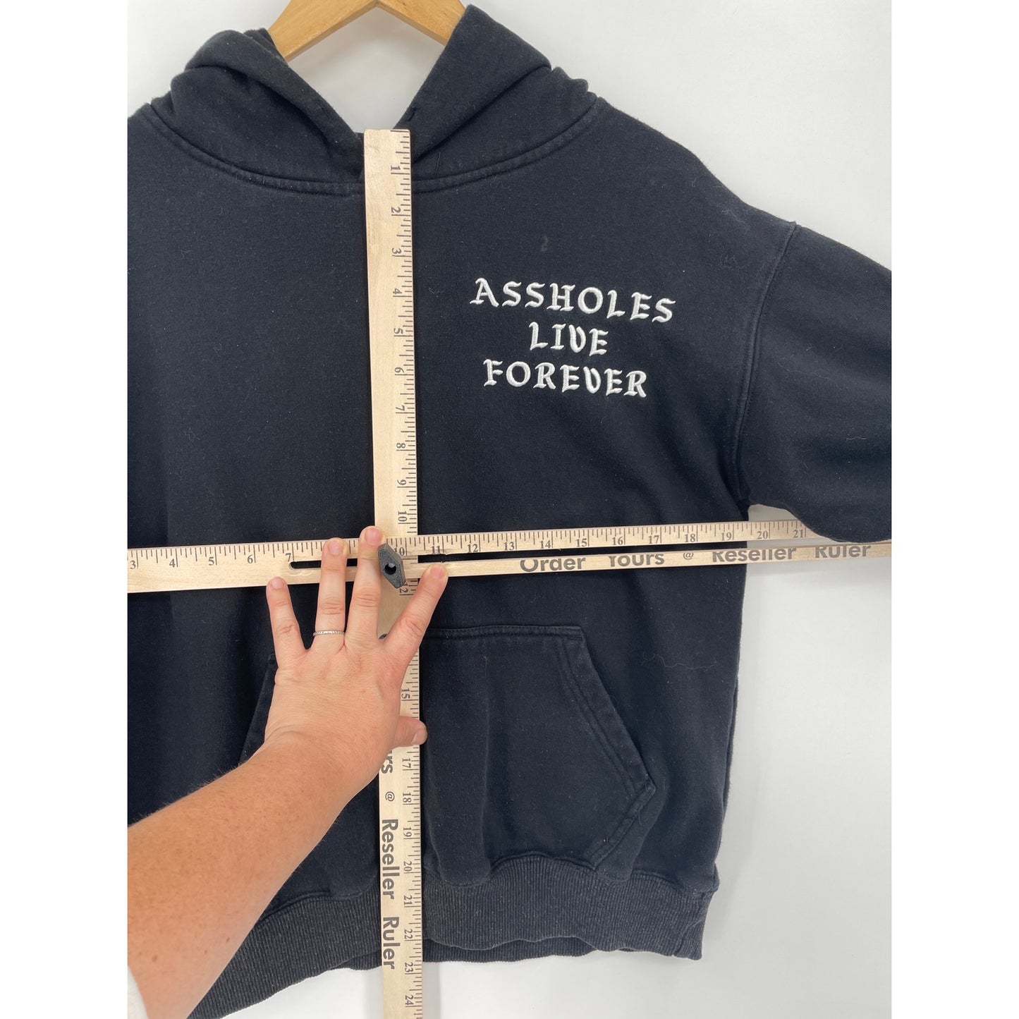 Asshole*s Live Forever Hoodie Mens Small Pullover Sweatshirt Streetwear Sweater