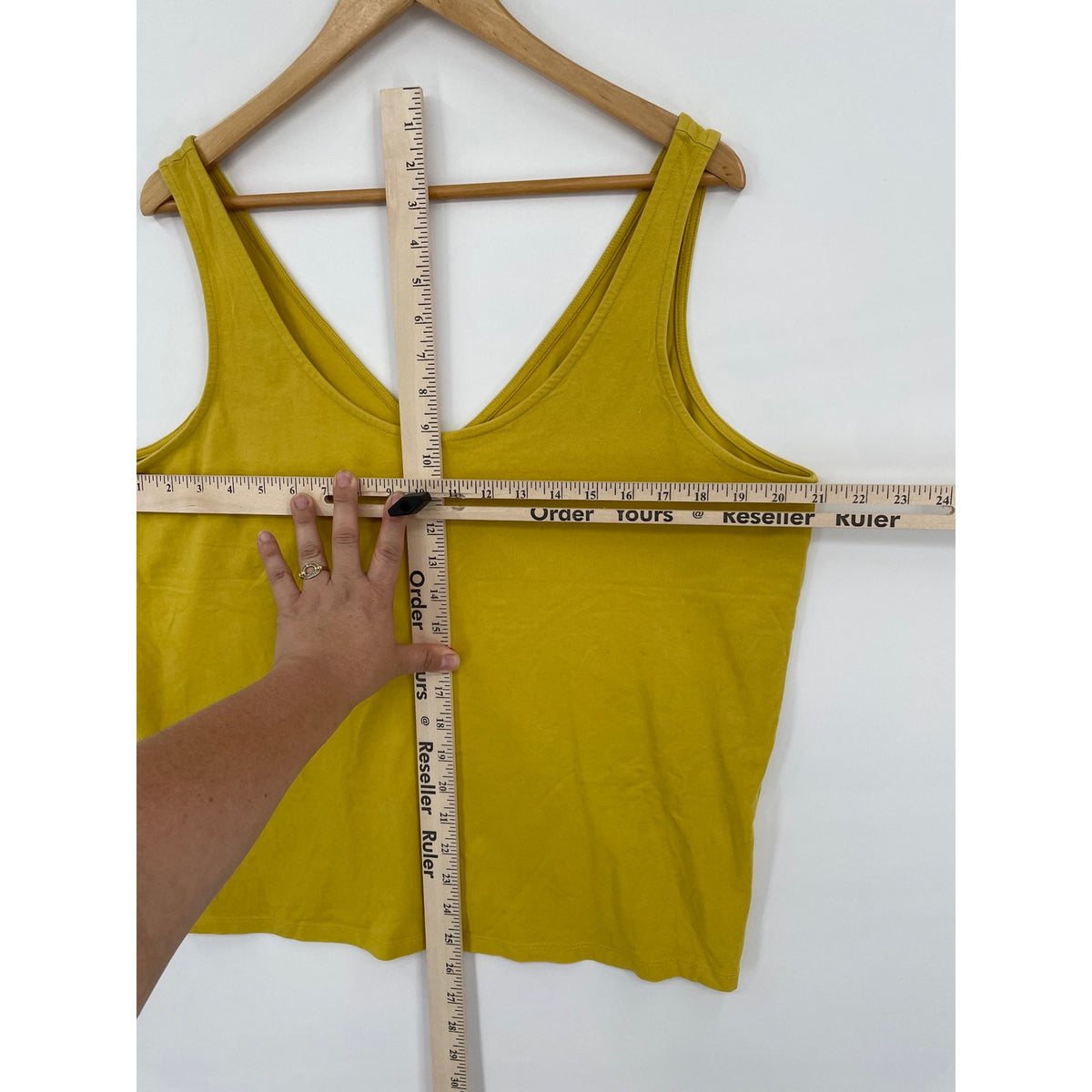 Boden Mustard Yellow Chartreuse Cami Tank Top Size 16