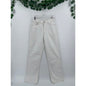 &Denim H&M NWT White Low Waist Baggy Wide Leg Womans Jeans Size 2