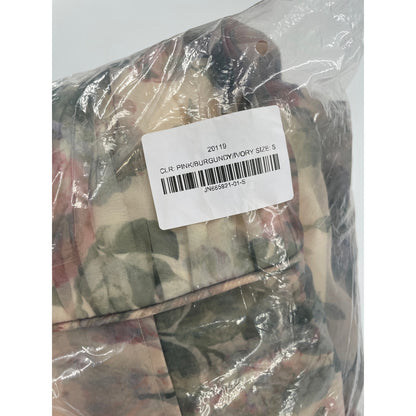 Lulus NWT Most Beautiful Day Multi Floral Print Organza Organza Maxi Gown Small