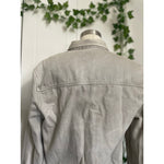 Mens Zara Denim Gray Button Up Shirt Jacket Size M