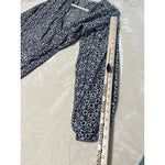 Ulla Johnson Woman’s Plus Size 4 Blue & Grey Long Sleeve Silk Jumper