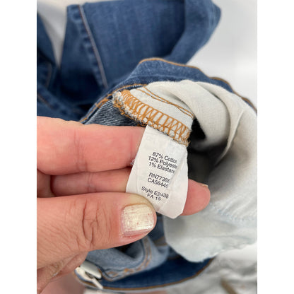 J Crew Womans Denim Flare Jeans Medium Wash Size 24