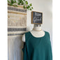 Vintage Woman’s Emerald Green Drapers & Damons Tank Blouse 3XL