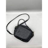 Inzi Black Cross Body Purse with Black Studs