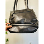 Crazy Horse Vintage Black Double Strap Vintage Purse by Liz Claiborne