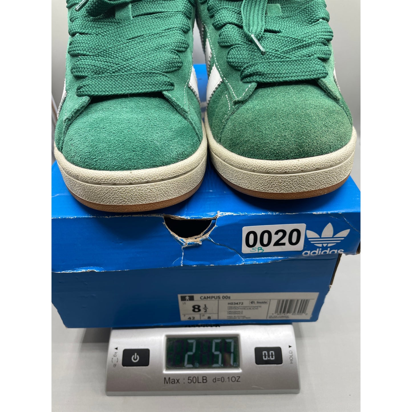 Adidas Suede Green Colorway Campus 00s Y2K msrp $110 Mens 8.5