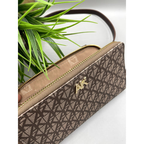 Anne Klein Brown Wallet On The Go Wallet Crossbody Purse