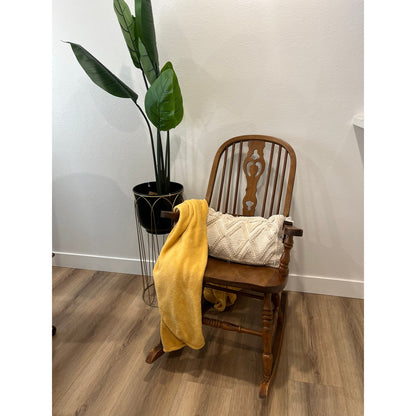 Vintage Hand Made Solid Wood Nursery Sitting Room Rocking Chair