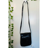 HOBO Vintage Black Shiny Genuine Leather Cross Body