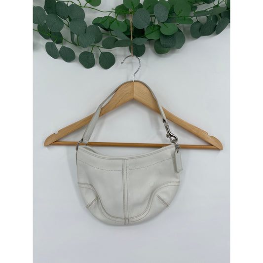 Coach Vintage Soho Hobo Cream White Leather Small Purse