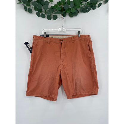 NWT Polo Ralph Lauren Burnt Orange Mens Bermuda Chino Flag Cotton Shorts 38