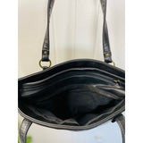 Crazy Horse Vintage Black Double Strap Vintage Purse by Liz Claiborne