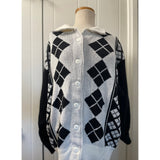 Mens Vintage Partners by Mervyns Button Up Sweater SZ 20W