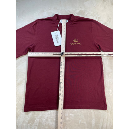 Our Lady Of Rocco “by appointment only”NWT  Cotton Solid Burgundy T-shirt S