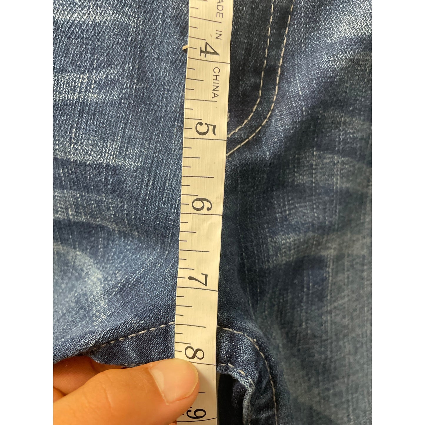 True Religion Blue Denim Relaxed Straight Flap Pockets Mens Jeans SZ 31
