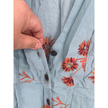 Urban Outfitters Mallory Floral Button-Through Mini Dress  XS-TP
