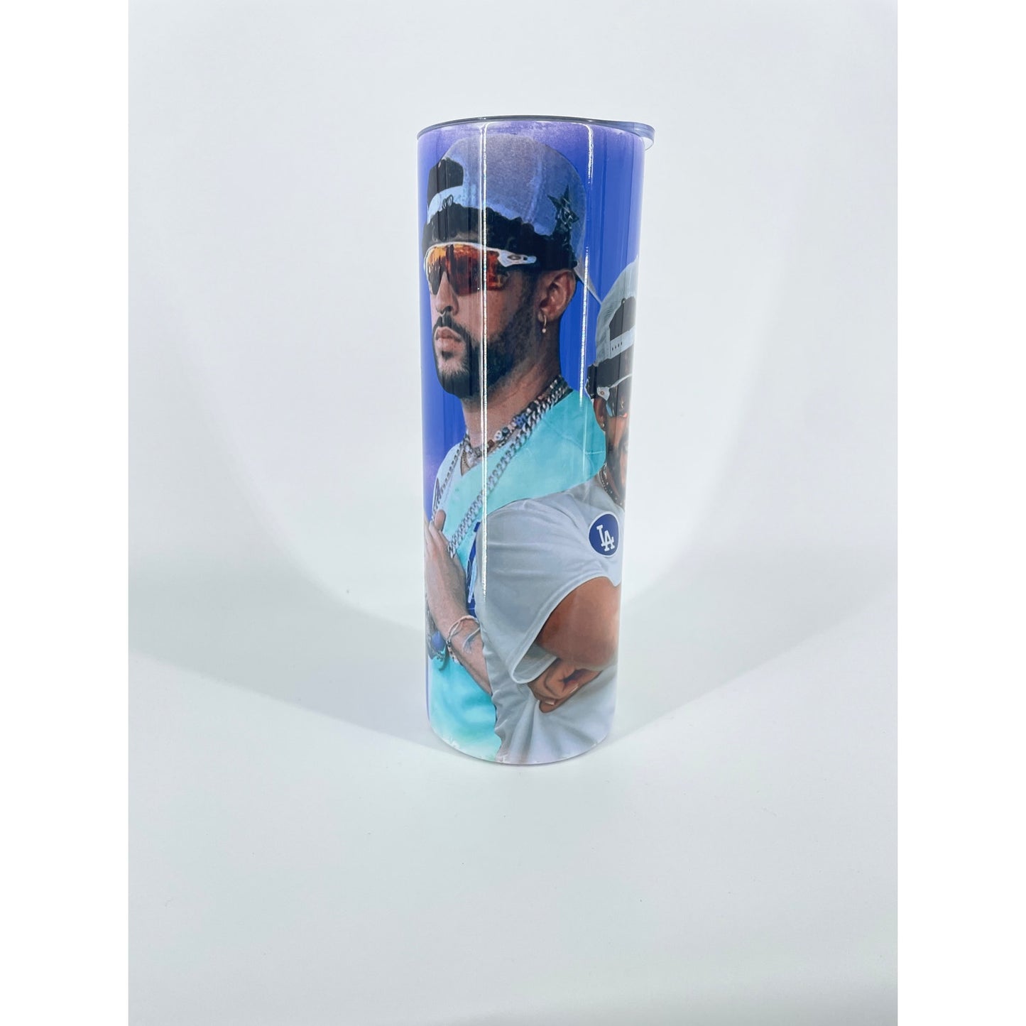 Bad Bunny LA Dodgers Water Coffee 20 ounce Tumbler