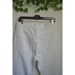 White AGOLDE Los Angeles Riley High Rise Straight Leg Crop Jeans Size 30