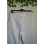 White AGOLDE 30 Los Angeles Riley High Rise Straight Crop Jeans