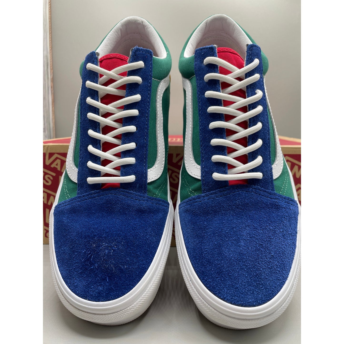 Vans Old Skool Yatch Club Men’s Sneakers Multi Color Blue Green Red Yellow 10