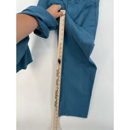Volcom Womans This That Them Skate Cotton Chino Teal Pants Size 24 XS