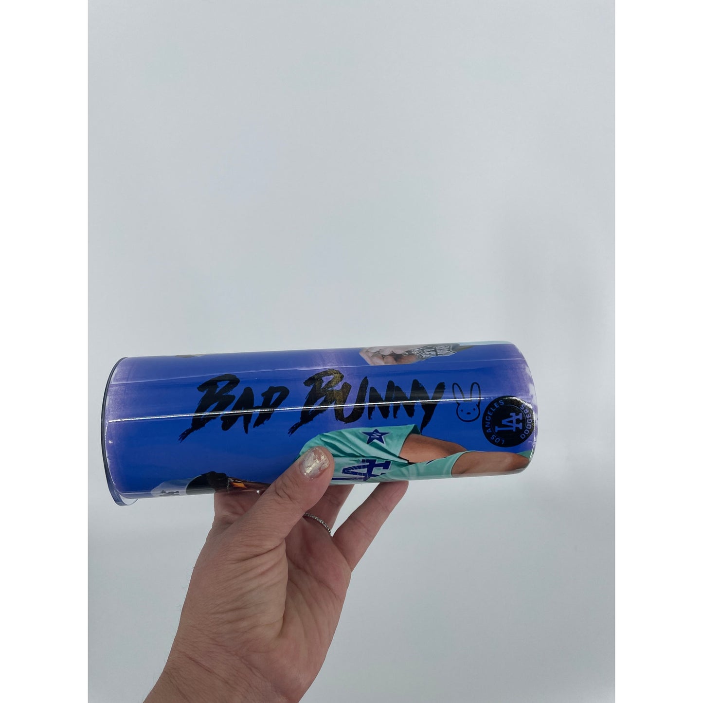 Bad Bunny LA Dodgers Water Coffee 20 ounce Tumbler
