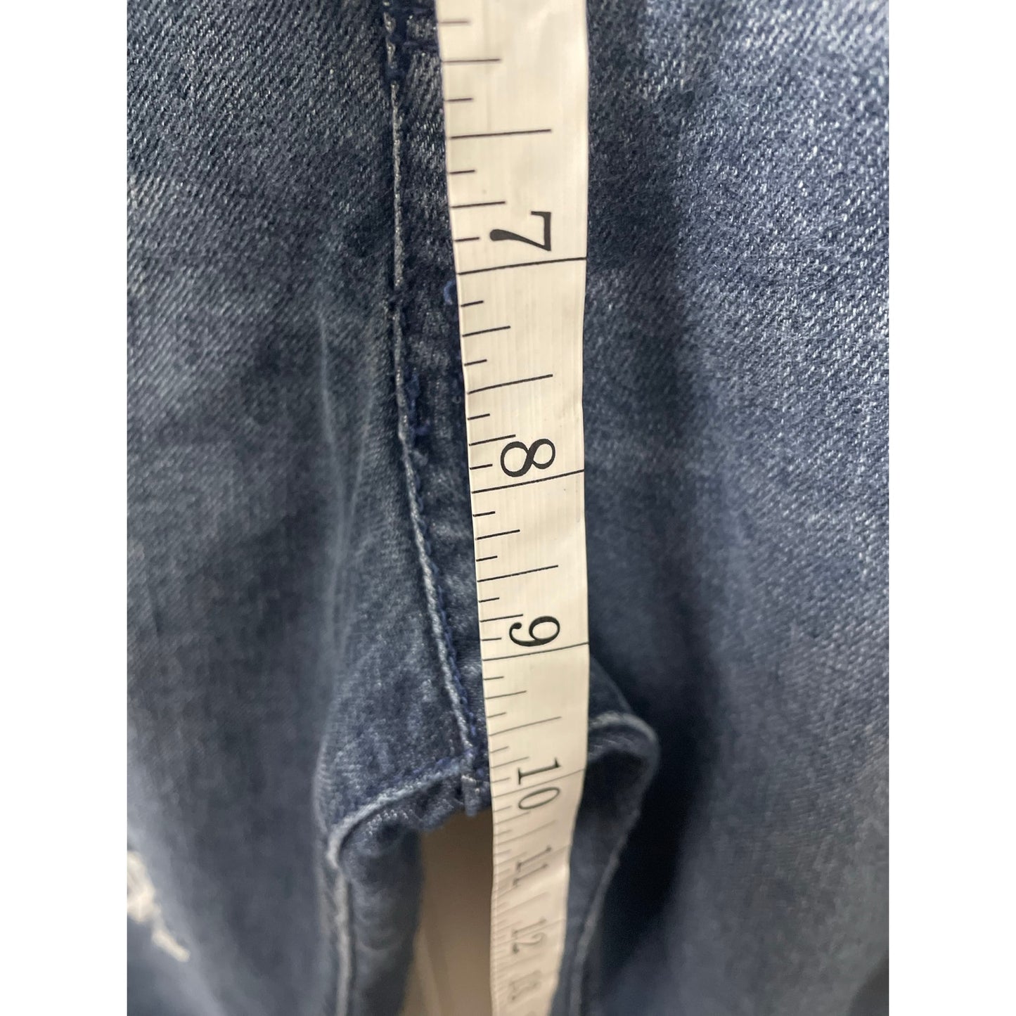 Juicy Couture Y2k  Woman Distressed Denim Rhinestones SZ 14