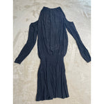Ramy Brook Women's Cold Shoulder Smocked Mini Dress Gray XS