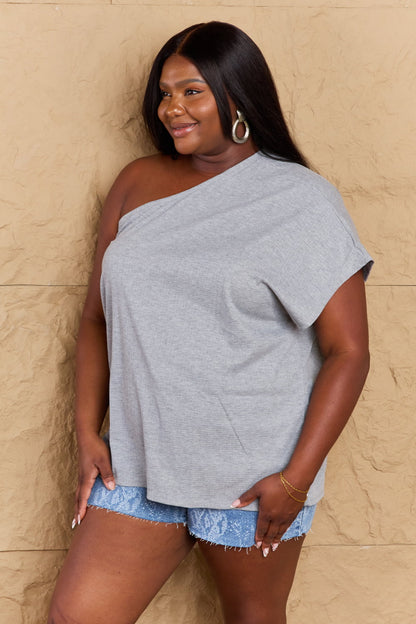 Woman's Style Collecrion Ninexis in My Groove One Shoulder Loose Top