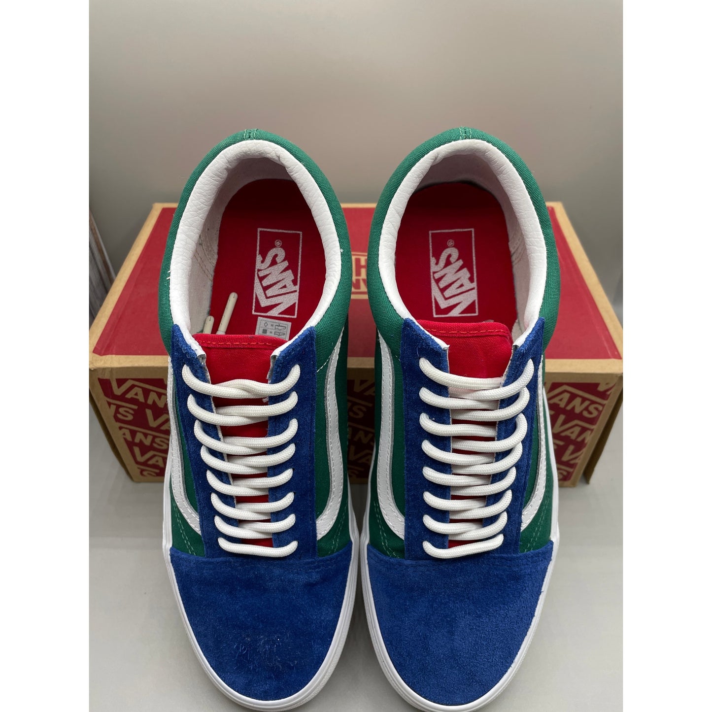 Vans Old Skool Yatch Club Men’s Sneakers Multi Color Blue Green Red Yellow 10