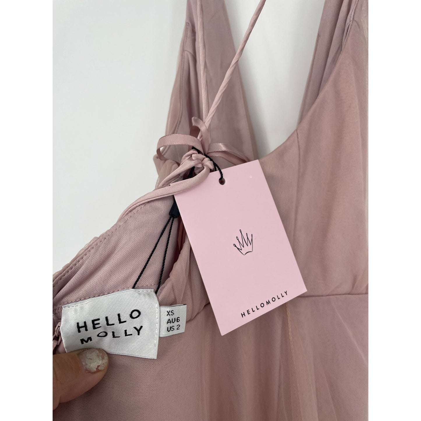 Kiss The Girl Midi Blush Hello Molly Prom Dress NWT XS