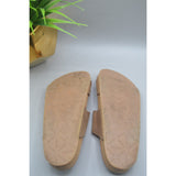 Comfortfusse Tan Leather Woman’s Flat Birkenstock Style Sandals Size 8