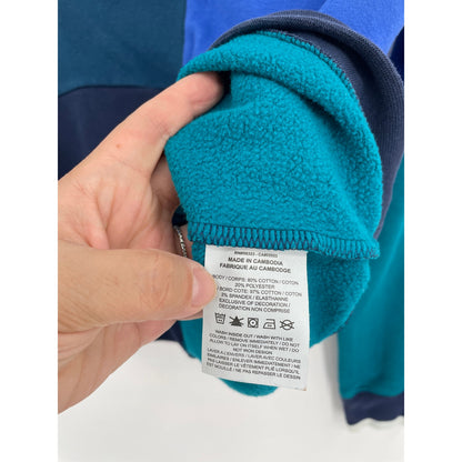 Nike Blue Ribbon Sports Blue Color-block Crewneck Sweater Youth Large