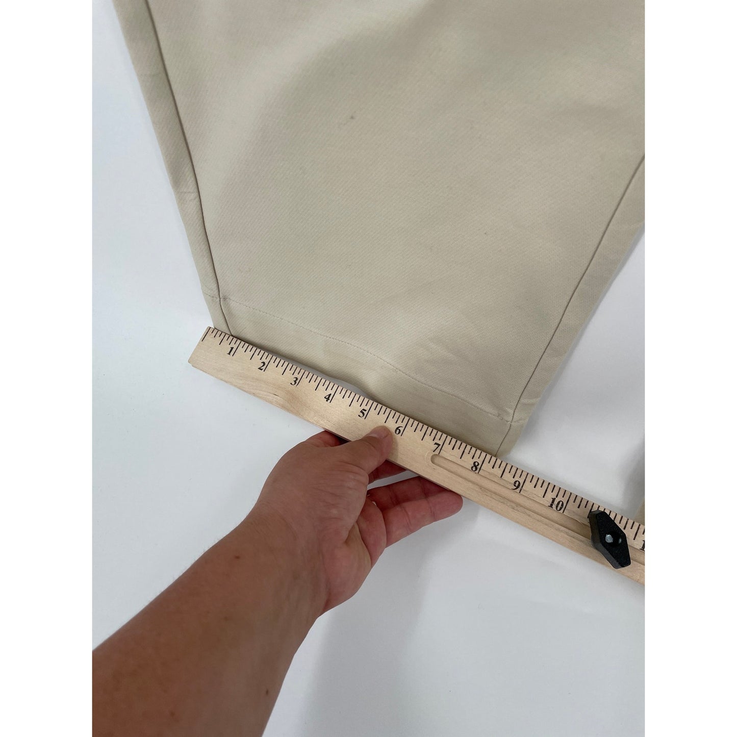 NWT Ann Taylor Cream High Rise Wide Leg Petite Trousers Gold Pocket Buttons 2P